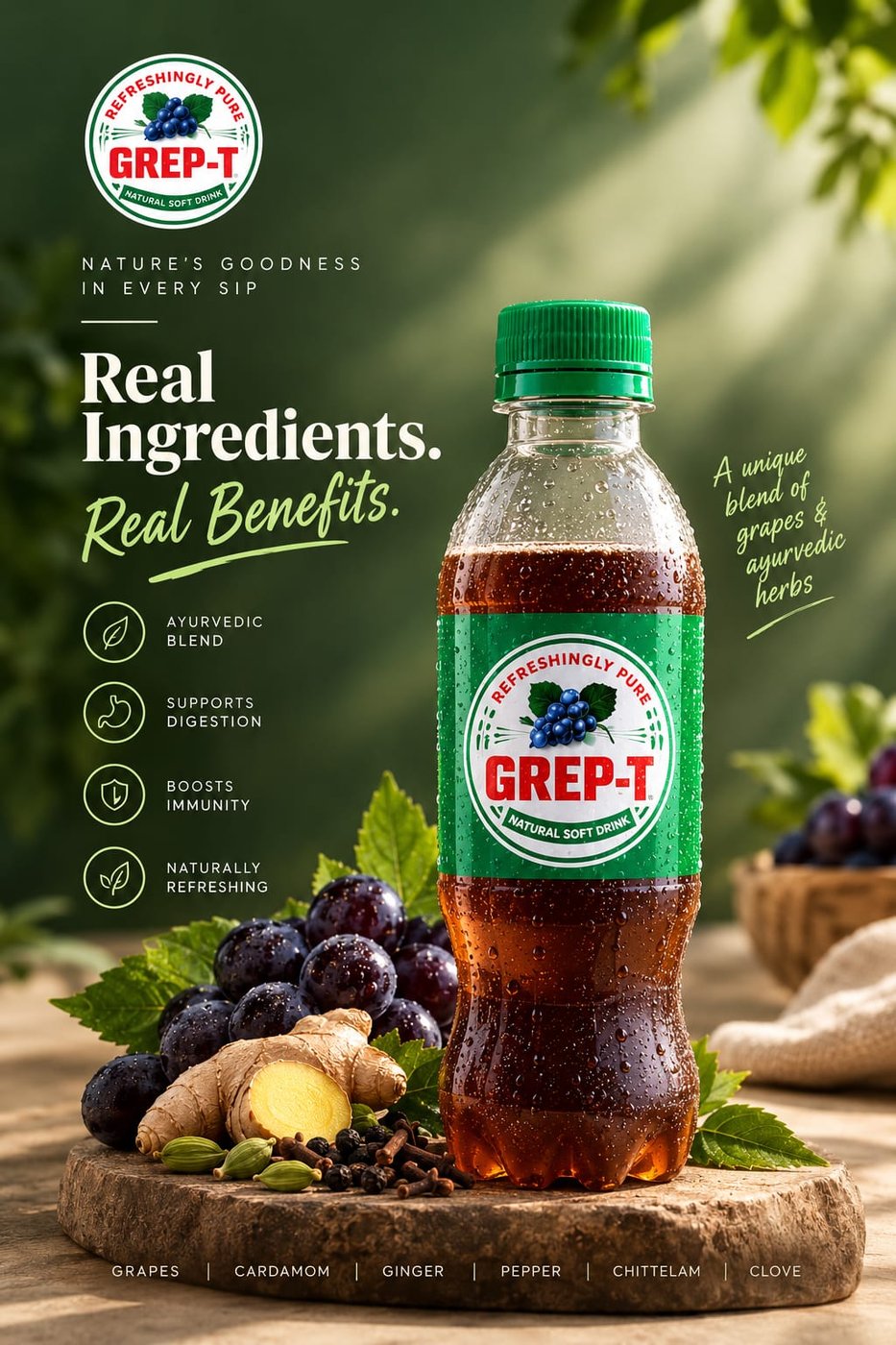 Real ingredients. Real benefits.